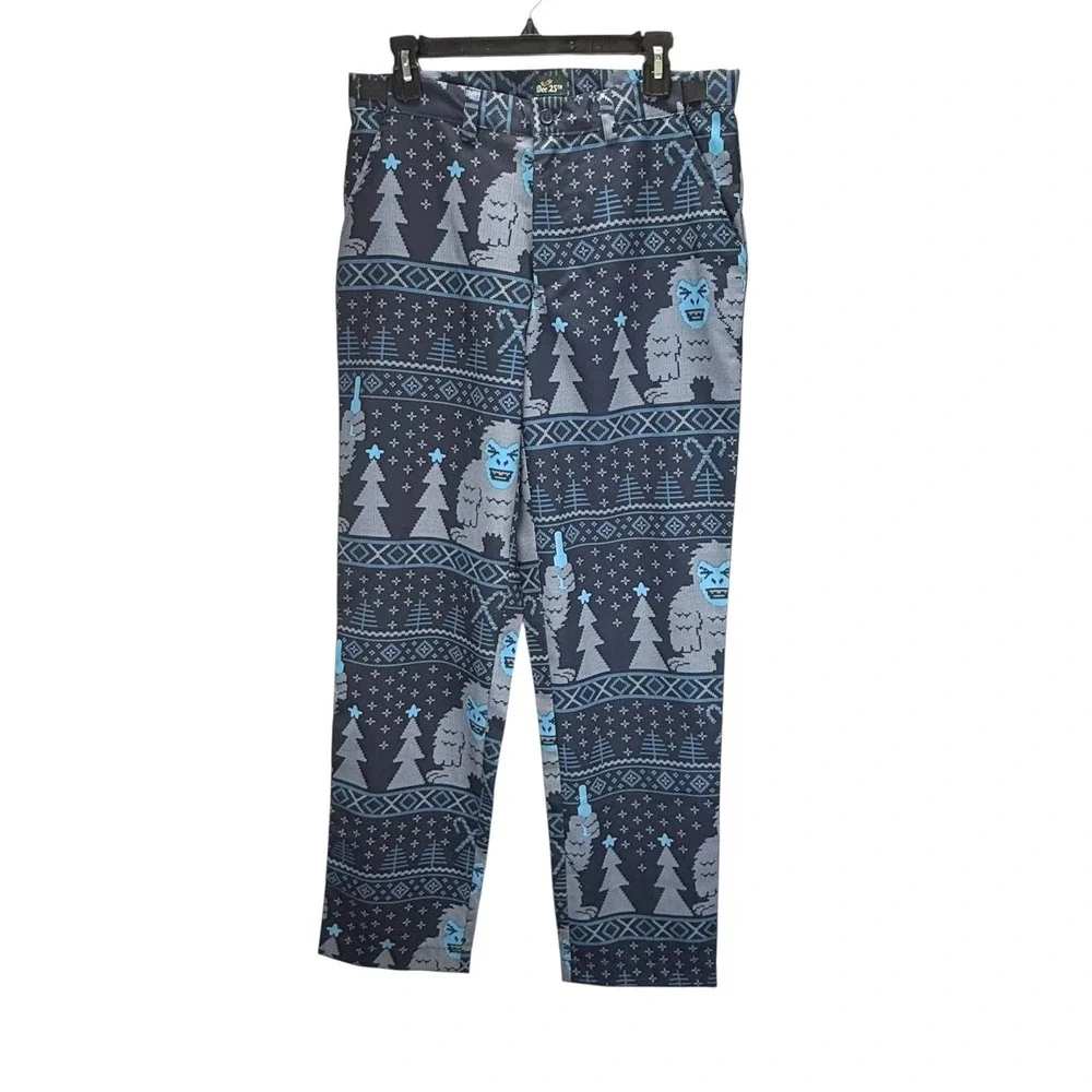 Dec 25th Size M Yeti Abominable Snowman Christmas Suit Blazer Pants Set Drinking